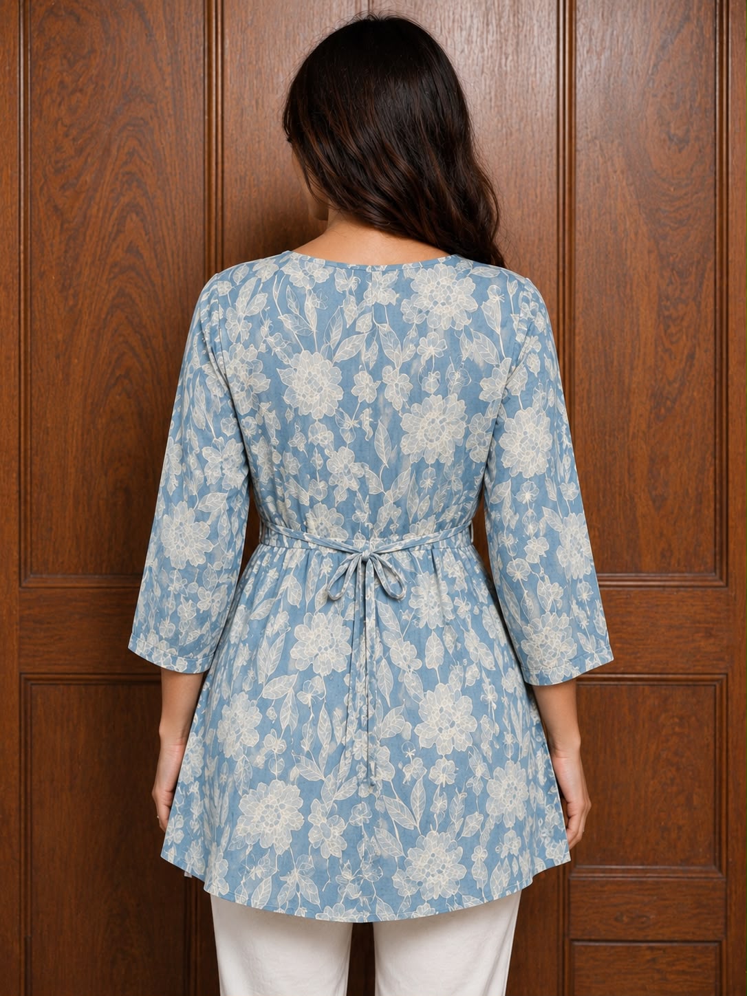 Sky Bloom Kurti