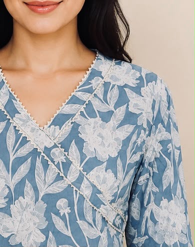 Sky Bloom Kurti