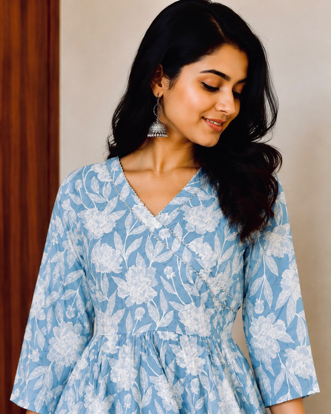 Sky Bloom Kurti